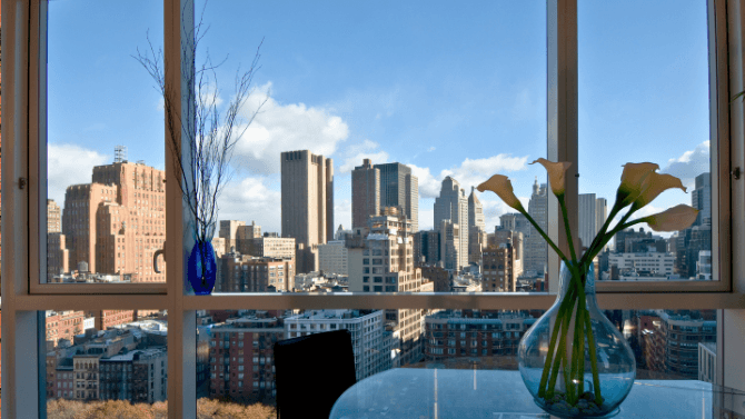 View from a downtown apartment
