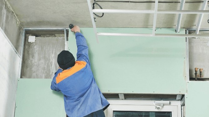 gypsum laying