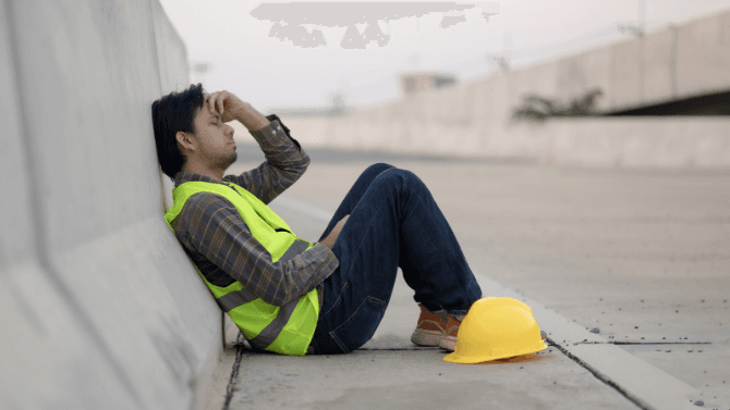 stressed contractor