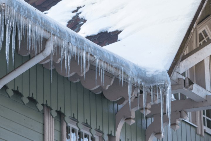 Ice damming