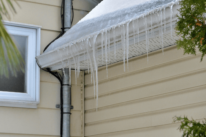 Ice damming
