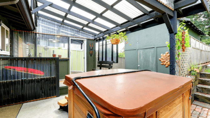 Covered spa