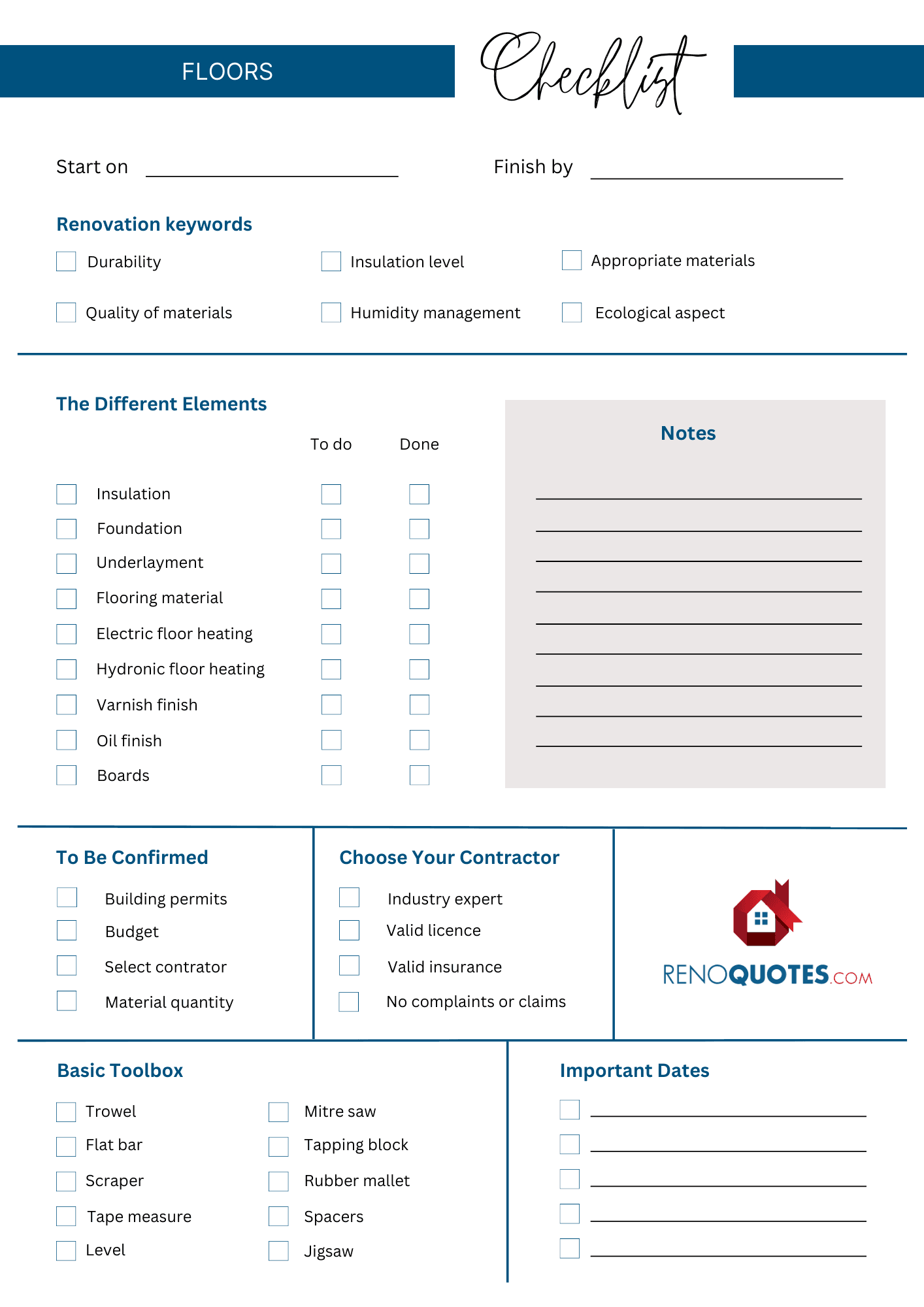 checklist