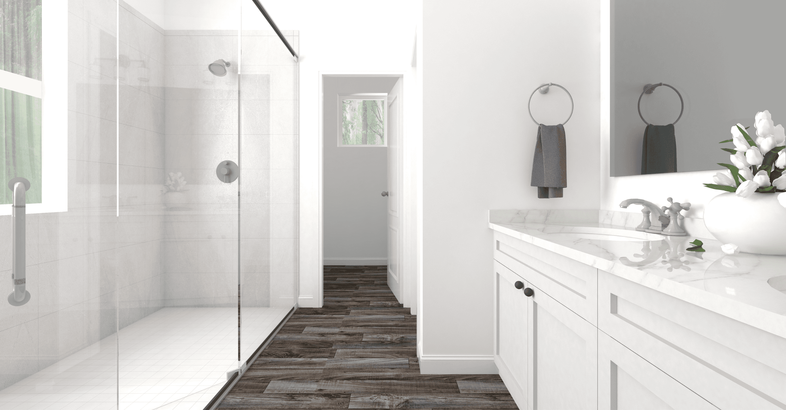 bathroom floor