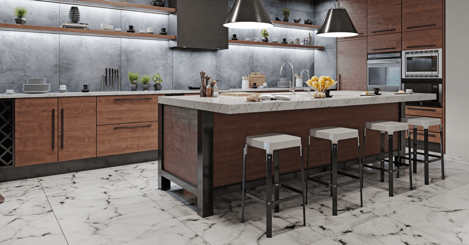 Stone flooring