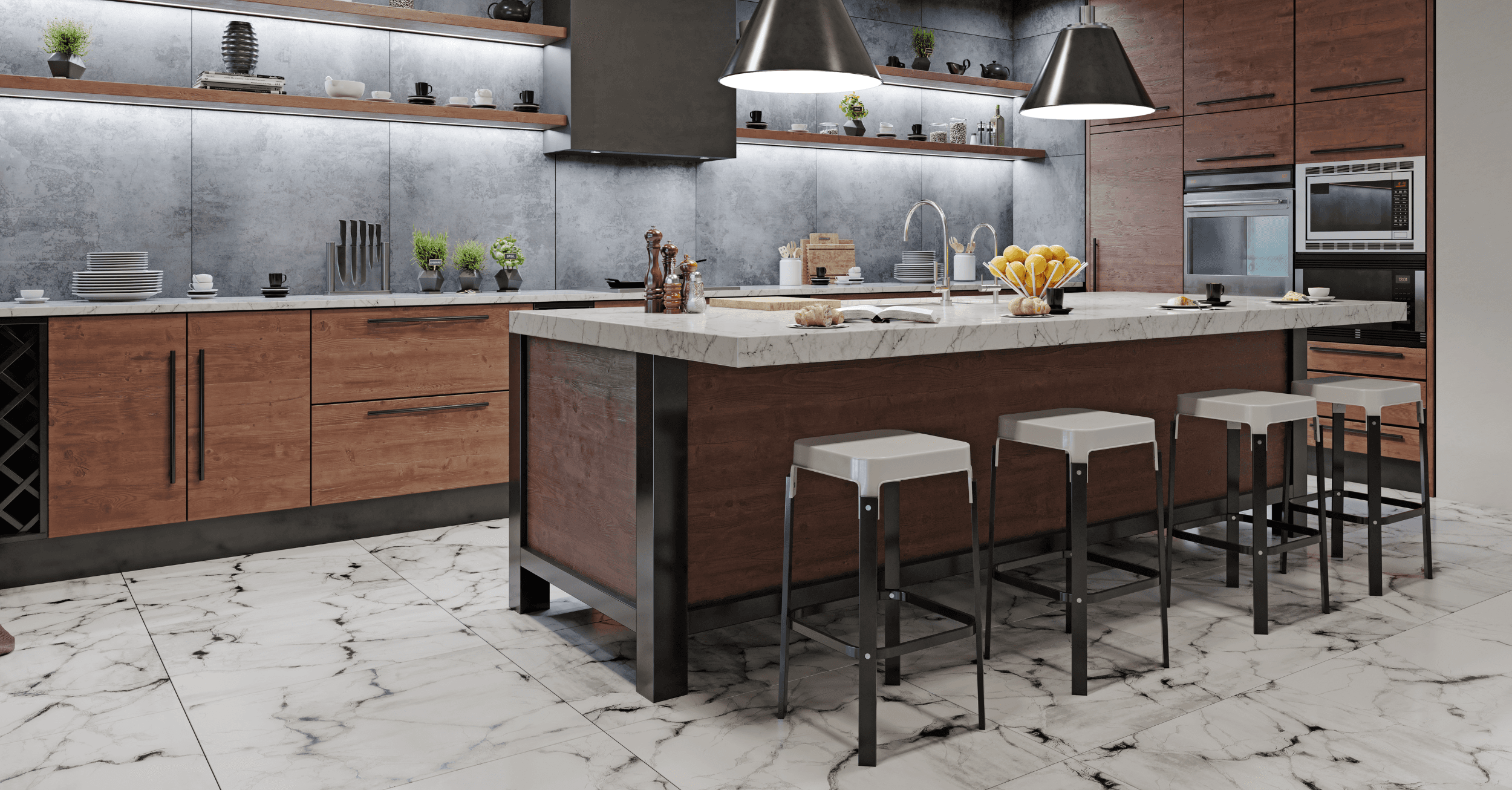 Stone flooring