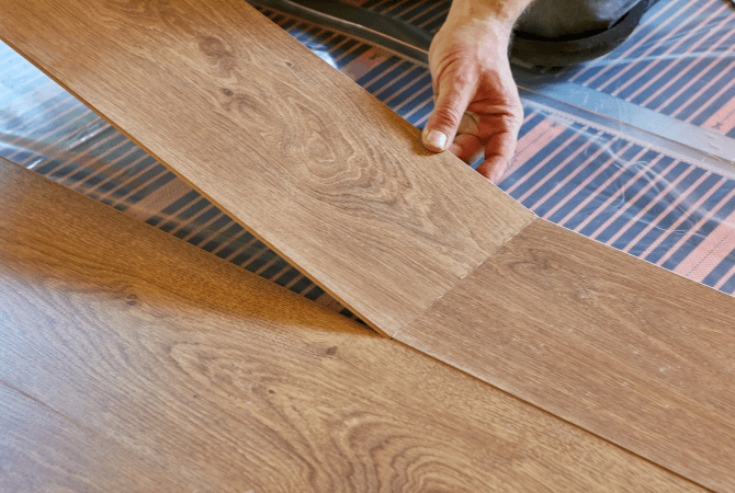 bathroom heated floors