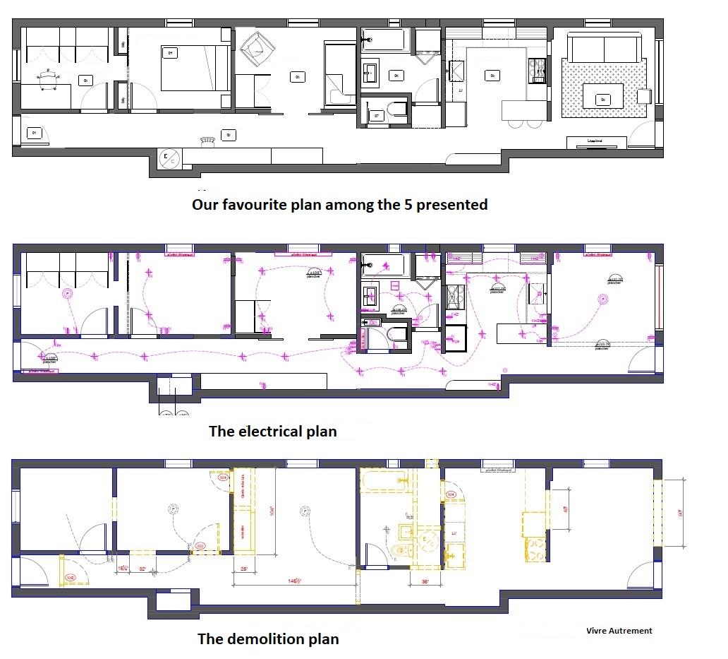 Interior designer plans