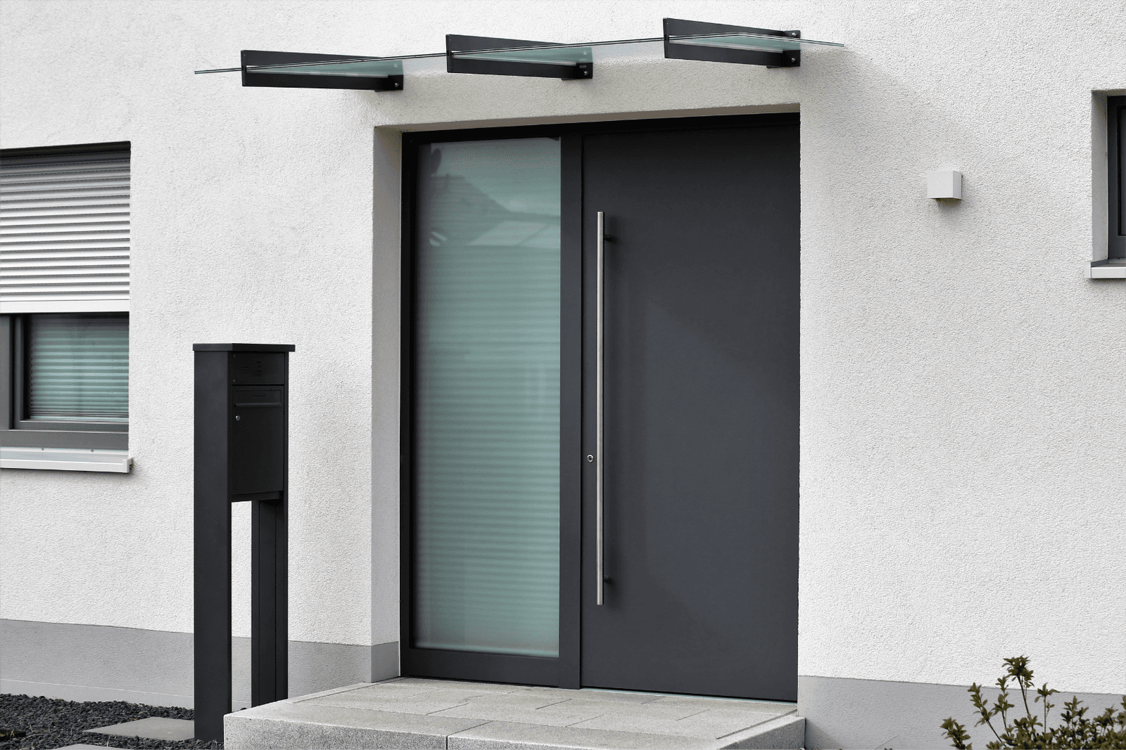 Steel front door