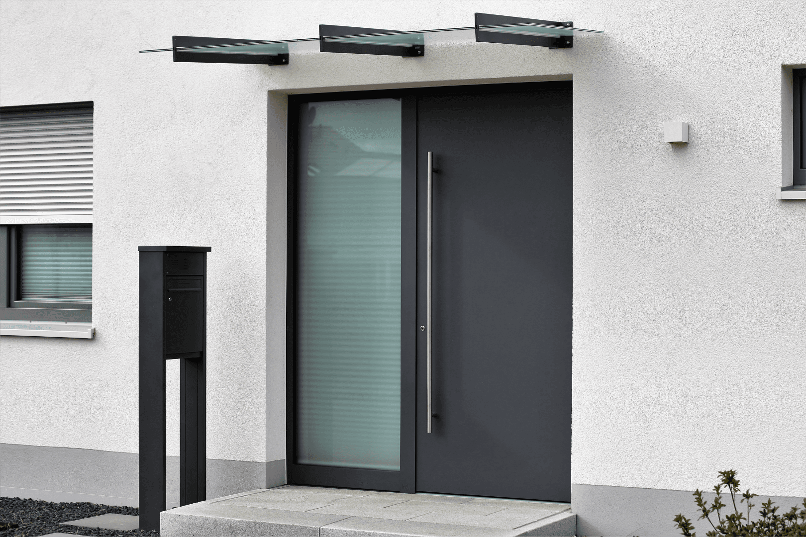 Steel front door
